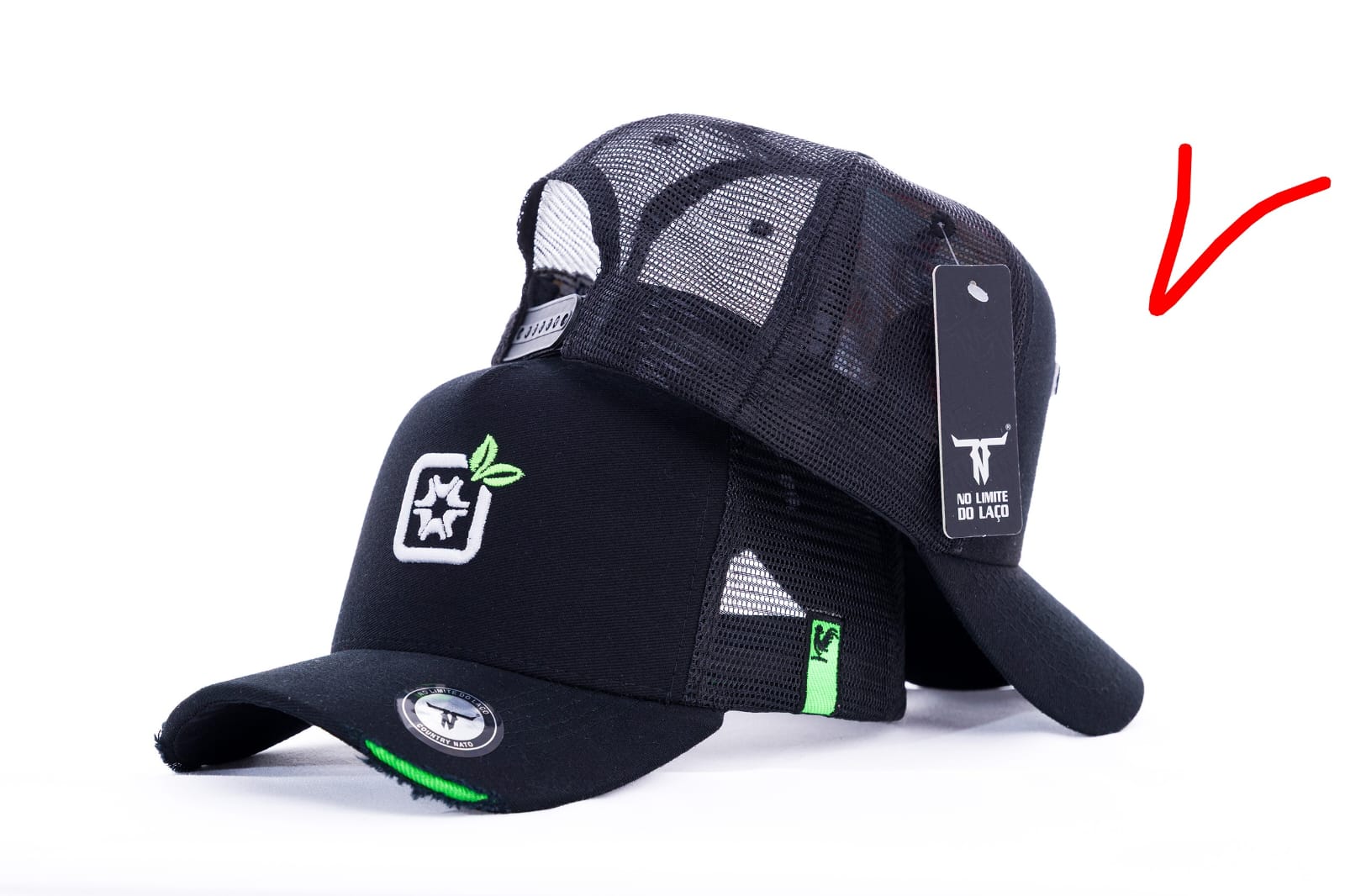Boné Agron. Preto/Verde 